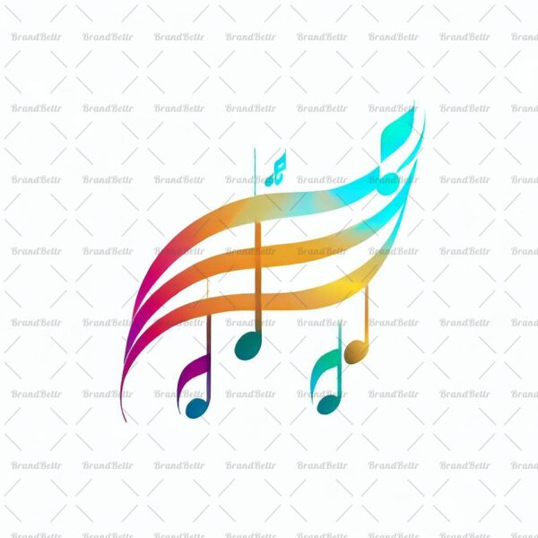 Abstrakte Musiknoten